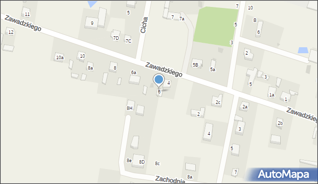 Rokiciny-Kolonia, Zawadzkiego-Zośki Tadeusza, 6, mapa Rokiciny-Kolonia