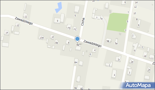 Rokiciny-Kolonia, Zawadzkiego-Zośki Tadeusza, 6a, mapa Rokiciny-Kolonia