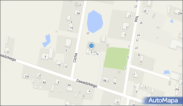 Rokiciny-Kolonia, Zawadzkiego-Zośki Tadeusza, 7, mapa Rokiciny-Kolonia