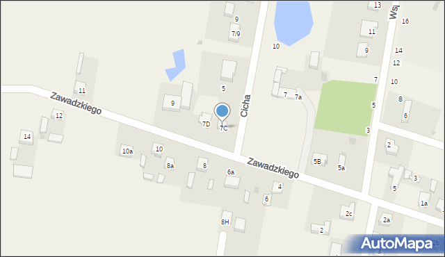 Rokiciny-Kolonia, Zawadzkiego-Zośki Tadeusza, 7C, mapa Rokiciny-Kolonia