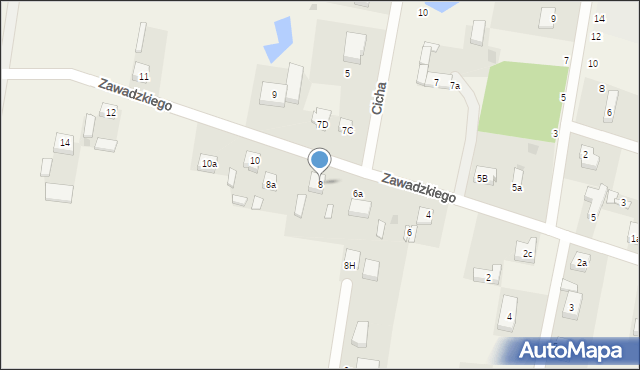 Rokiciny-Kolonia, Zawadzkiego-Zośki Tadeusza, 8, mapa Rokiciny-Kolonia