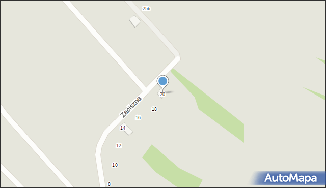 Ropczyce, Zaciszna, 20, mapa Ropczyce