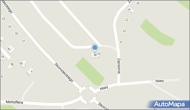 Ropczyce, Zaciszna, 3a, mapa Ropczyce