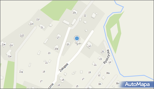 Ruda, Zakątek, 3, mapa Ruda