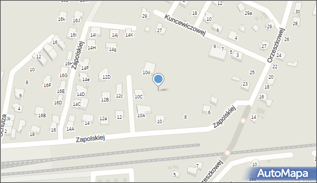 Ruda Śląska, Zapolskiej Gabrieli, 10b, mapa Rudy Śląskiej