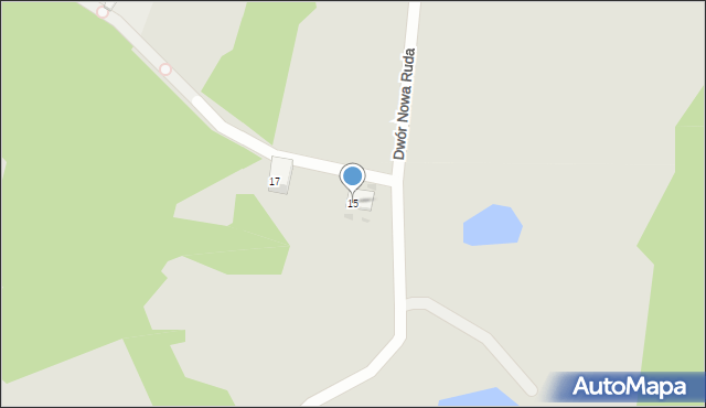 Ruda Śląska, Zajęcza, 15, mapa Rudy Śląskiej