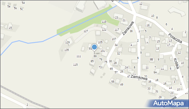 Rudawa, Zamkowa, 93, mapa Rudawa