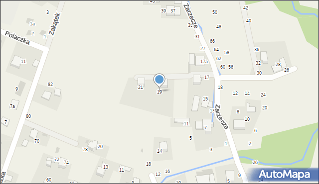 Rudawa, Zarzecze, 19, mapa Rudawa