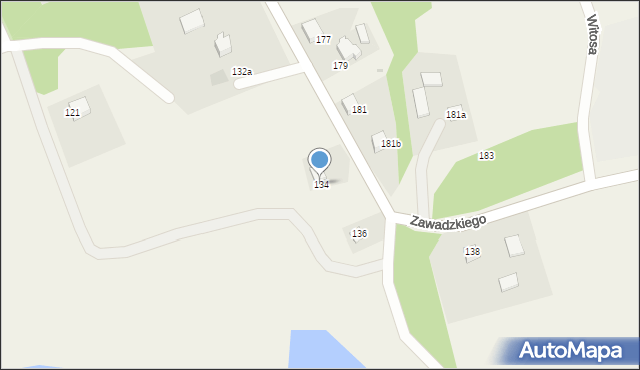 Rudołtowice, Zawadzkiego Aleksandra, gen., 134, mapa Rudołtowice