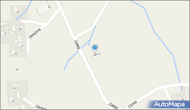 Rusocice, Załęg, 26, mapa Rusocice