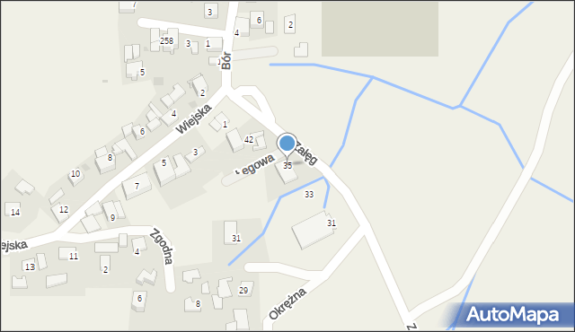 Rusocice, Załęg, 35, mapa Rusocice