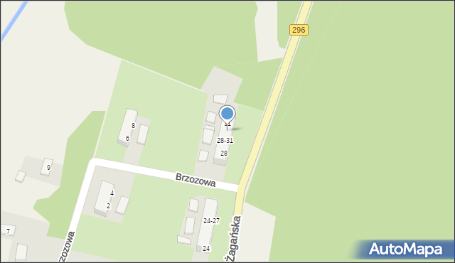 Ruszów, Żagańska, 30, mapa Ruszów