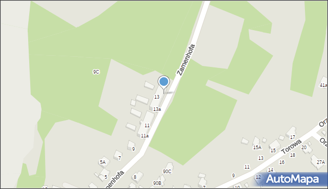 Rybnik, Zamenhofa Ludwika, dr., 13c, mapa Rybnika