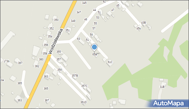 Rybnik, Zapolskiej Gabrieli, 63a, mapa Rybnika