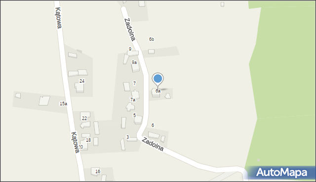 Ryczówek, Zadolna, 6a, mapa Ryczówek