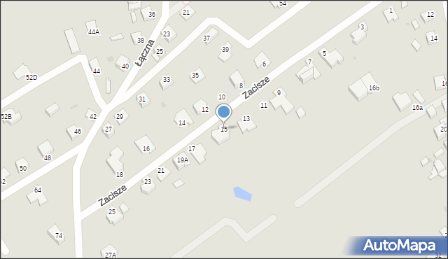 Rypin, Zacisze, 15, mapa Rypin