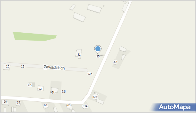 Ryżki, Zawadzkich, 35, mapa Ryżki