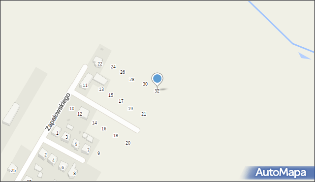 Rzeniszów, Zapałowskiego Stanisława, ks., 32, mapa Rzeniszów