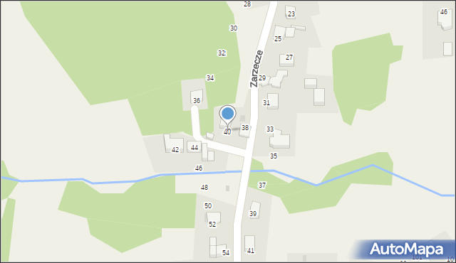 Rzeszotary, Zarzecze, 40, mapa Rzeszotary