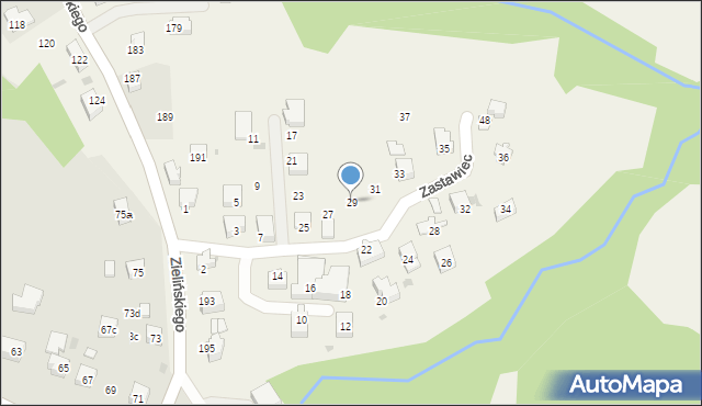 Rzeszotary, Zastawiec, 29, mapa Rzeszotary