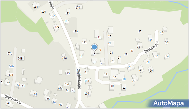 Rzeszotary, Zastawiec, 5, mapa Rzeszotary