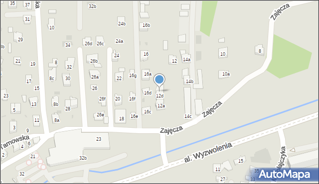 Rzeszów, Zajęcza, 12e, mapa Rzeszów