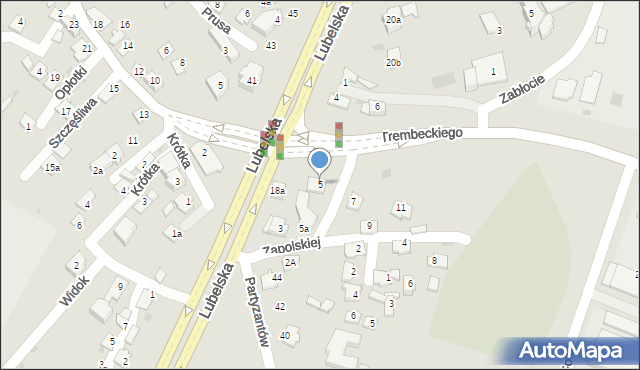 Rzeszów, Zapolskiej Gabrieli, 5, mapa Rzeszów