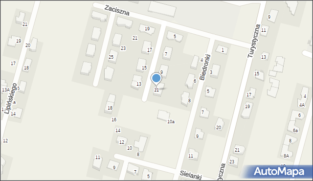 Sadowa, Zaciszna, 11, mapa Sadowa