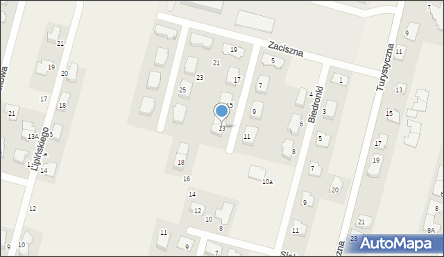 Sadowa, Zaciszna, 13, mapa Sadowa