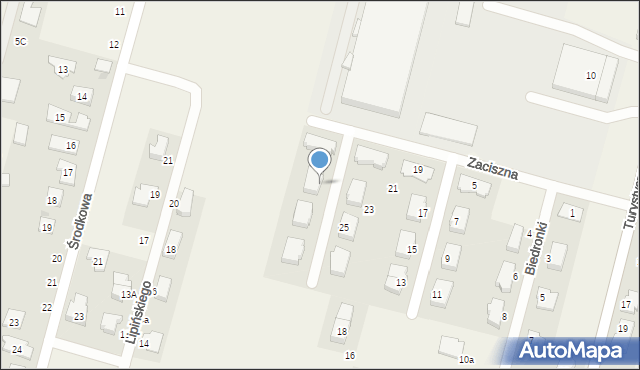 Sadowa, Zaciszna, 33, mapa Sadowa