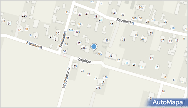 Sadowa, Zagórze, 26, mapa Sadowa