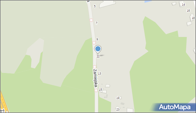 Sandomierz, Zamiejska, 11, mapa Sandomierza