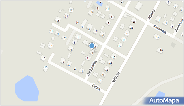 Sanniki, Zachodnia, 3, mapa Sanniki