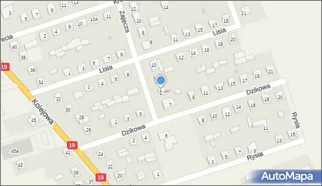 Sarnaki, Zajęcza, 2, mapa Sarnaki