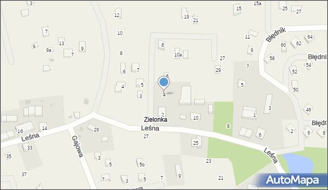 Sasino, Zakątna, 4, mapa Sasino