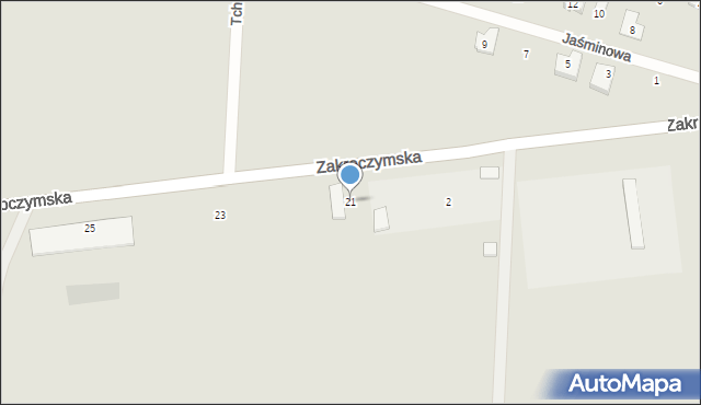 Serock, Zakroczymska, 21, mapa Serock