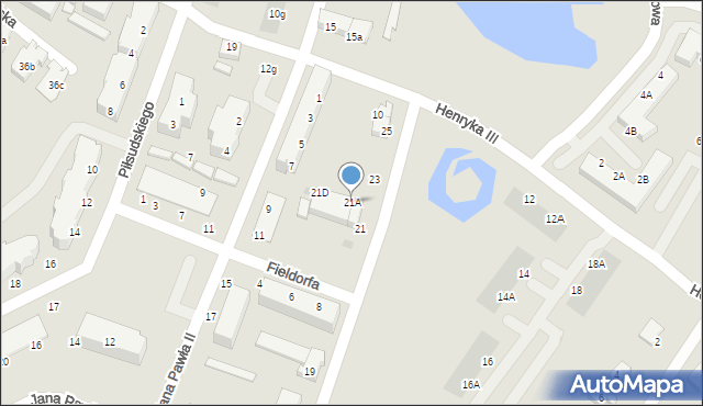 Siechnice, Zacisze, 21A, mapa Siechnice