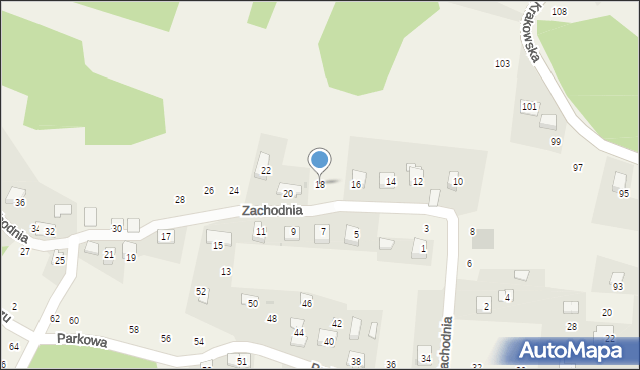 Siepraw, Zachodnia, 18, mapa Siepraw