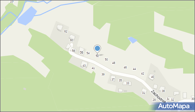 Siepraw, Zachodnia, 52, mapa Siepraw