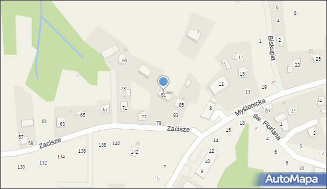 Siepraw, Zacisze, 81, mapa Siepraw