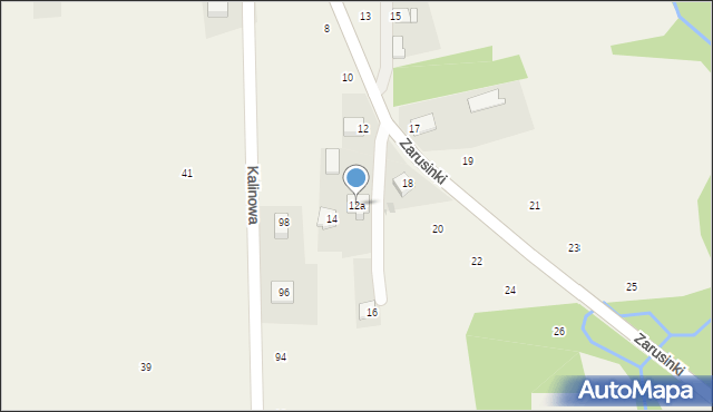 Siepraw, Zarusinki, 12a, mapa Siepraw