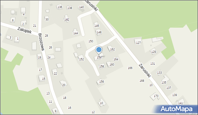 Siepraw, Zarusinki, 154, mapa Siepraw