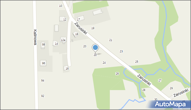 Siepraw, Zarusinki, 22, mapa Siepraw