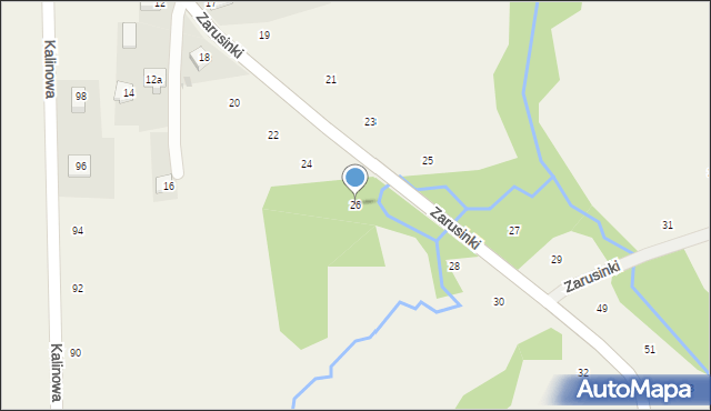 Siepraw, Zarusinki, 26, mapa Siepraw