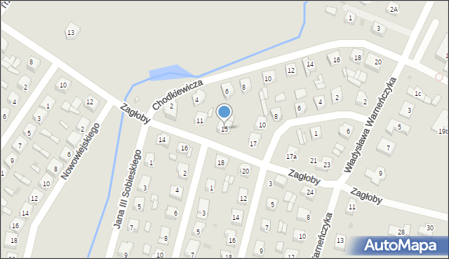 Sieradz, Zagłoby Jana Onufrego, 15, mapa Sieradz