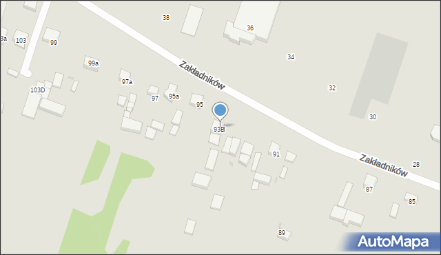 Sieradz, Zakładników, 93C, mapa Sieradz