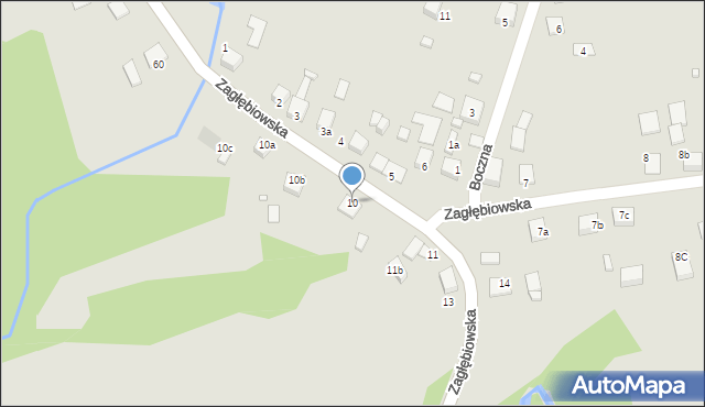 Siewierz, Zagłębiowska, 10, mapa Siewierz