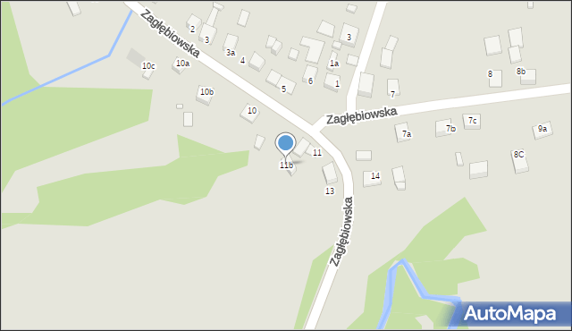 Siewierz, Zagłębiowska, 11b, mapa Siewierz