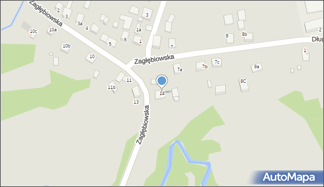 Siewierz, Zagłębiowska, 14, mapa Siewierz