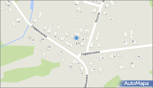 Siewierz, Zagłębiowska, 6, mapa Siewierz